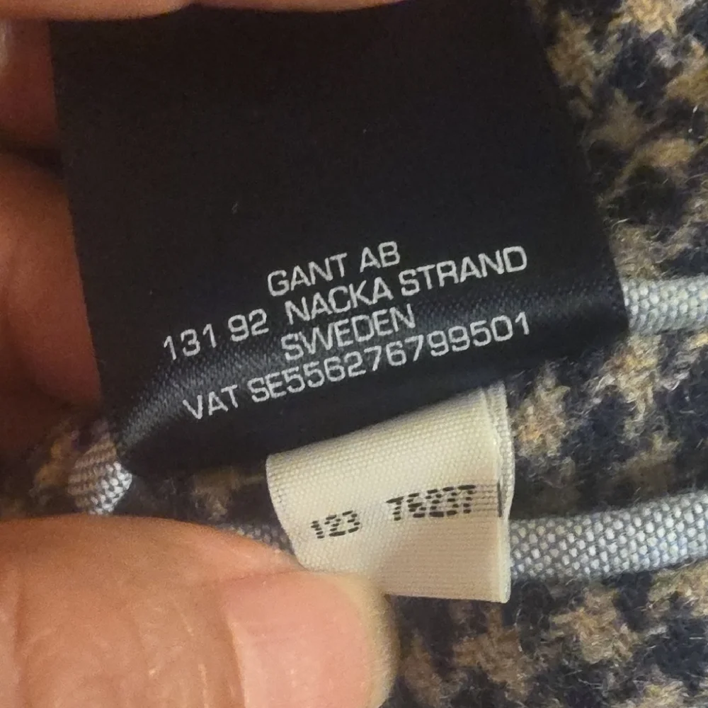 Gant Rugger Black & White Houndstooth Sport Coat See Mesurements